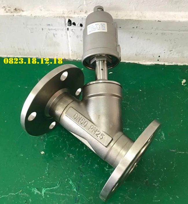 Van y mặt bích điều khiển khí nén