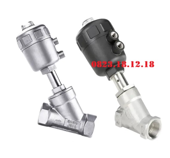 Van y xiên điều khiển khí nén nối ren 1 Van y xiên điều khiển khí nén nối ren