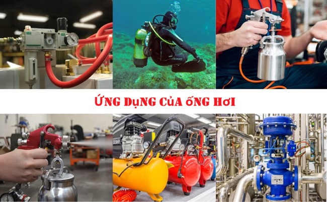 Ống hơi 9 Ứng dụng của ống hơi