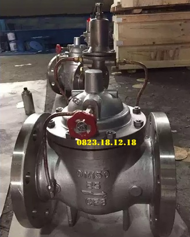 Van giảm áp hơi nóng 8 van giam ap inox mat bich