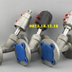 Van y xiên điều khiển khí nén mặt bích