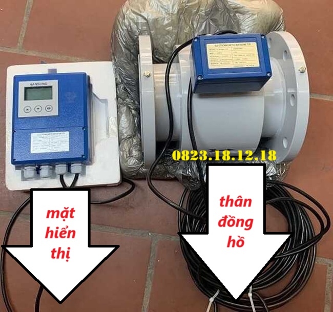 Cấu tạo của đồng hồ đo nước điện tử màn hình rời