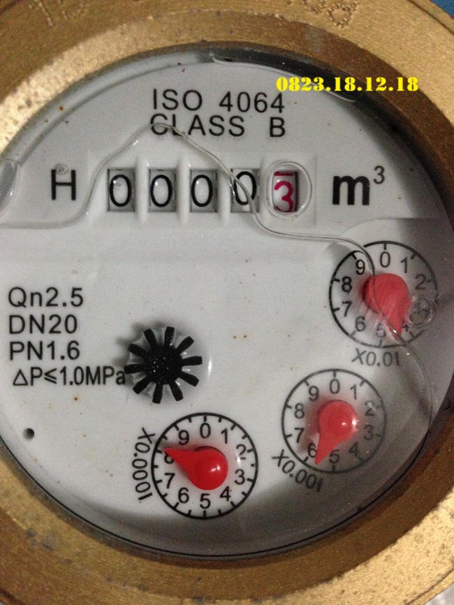 Cách xem đồng hồ đo nước 4 số đen và 1 số đỏ 3 Đồng hồ đo nước 4 số đen và 1 số đỏ