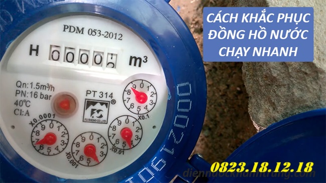 Đồng hồ đo nước chạy nhanh bất thường