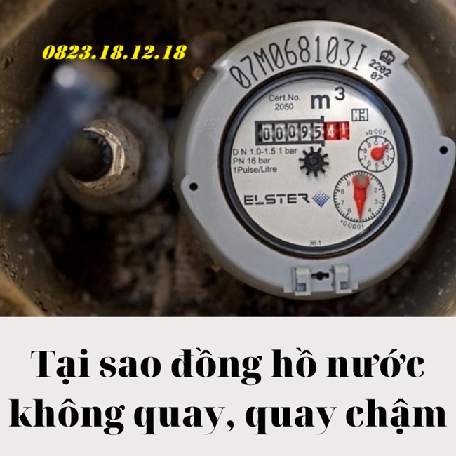 Đồng hồ đo nước quay chậm hoặc không quay