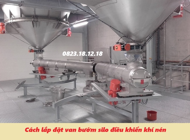 Cách lắp đặt van bướm silo điều khiển khí nén