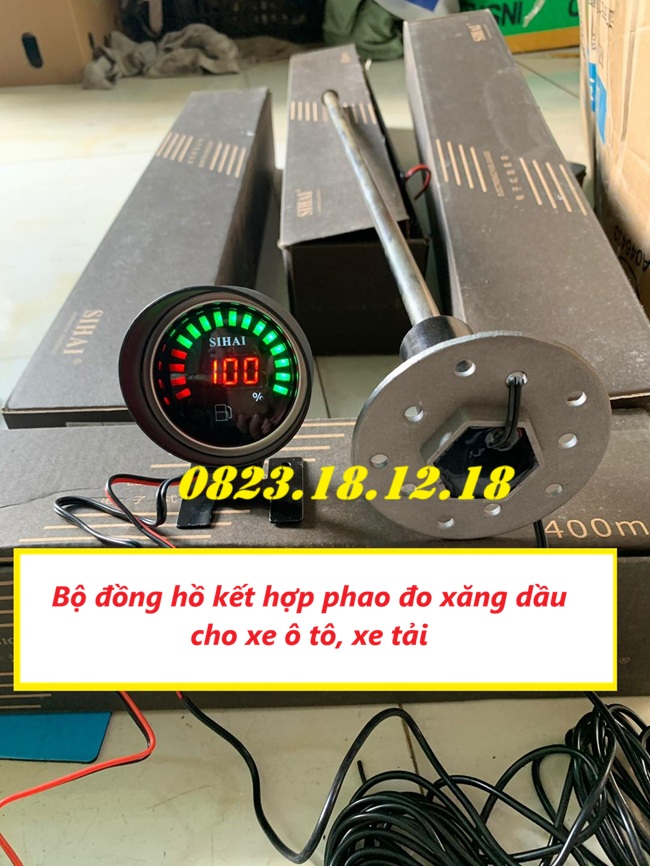 Đồng hồ báo xăng dầu cho xe ô tô, xe tải