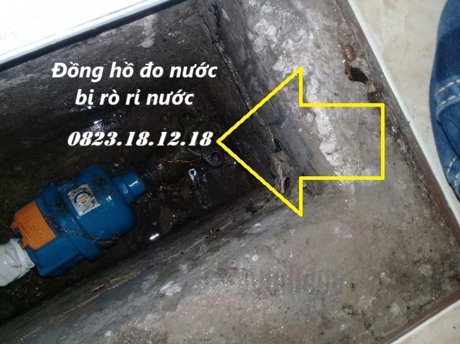 Đồng hồ đo nước bị rò rỉ nước