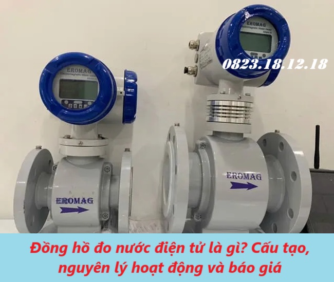 Đồng hồ đo nước điện tử là gì? Cấu tạo, nguyên lý hoạt động và báo giá
