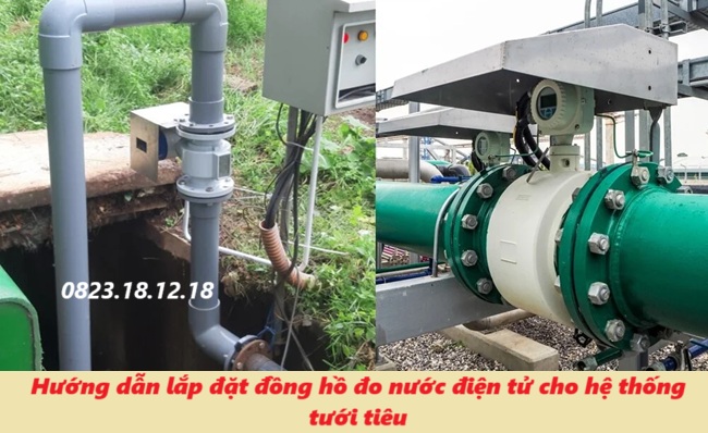 Hướng dẫn lắp đặt đồng hồ đo nước điện tử cho hệ thống tưới tiêu