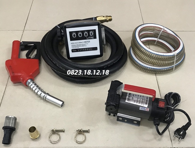 Kit bơm xăng dầu 12V di động