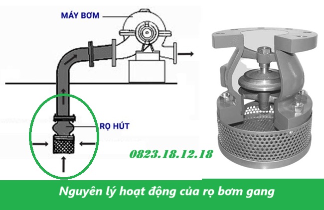 Nguyên lý hoạt động của rọ bơm gang 