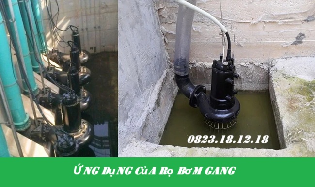 Ứng dụng của rọ bơm gang