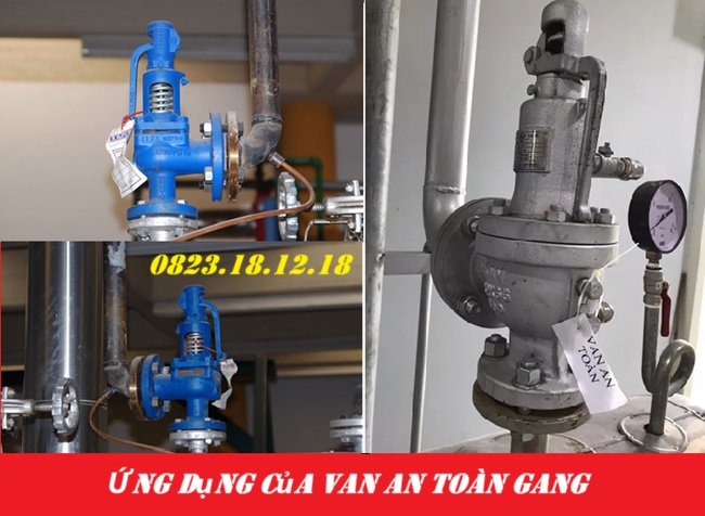 Van an toàn gang 10 Ứng dụng của van an toàn gang