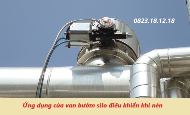 Ứng dụng của van bướm silo điều khiển khí nén