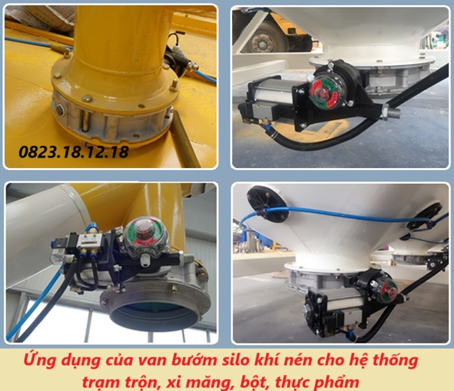Ứng dụng của van bướm silo khí nén cho hệ thống trạm trộn, xi măng
