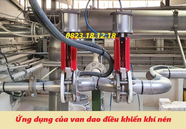 Ứng dụng của van dao điều khiển khí nén