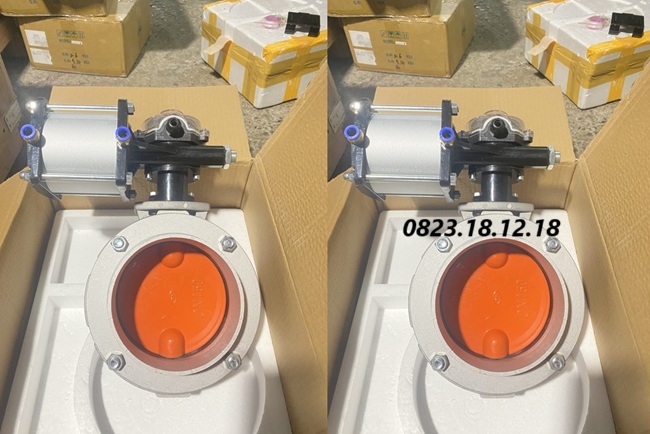 Van bướm silo khí nén cho hệ thống trạm trộn