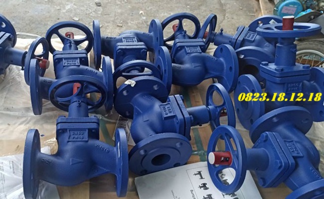 Van cầu gang 10 Van cầu bằng gang