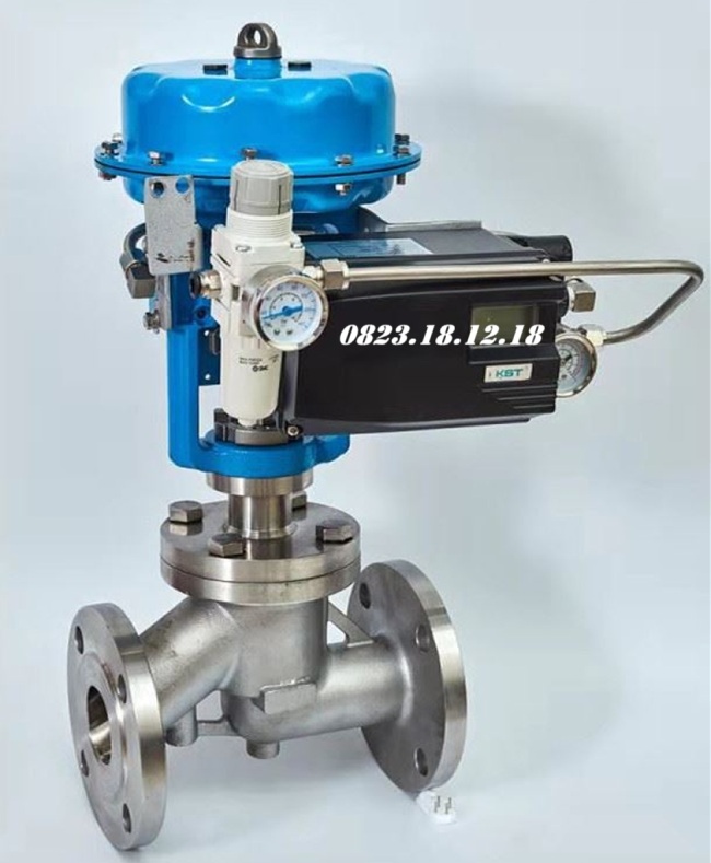 Van cầu hơi inox điều khiển khí nén