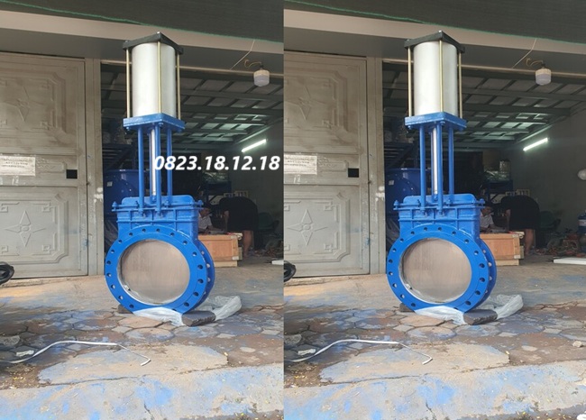 Van dao khí nén 2 chiều 8 Van cổng dao khí nén 2 chiều