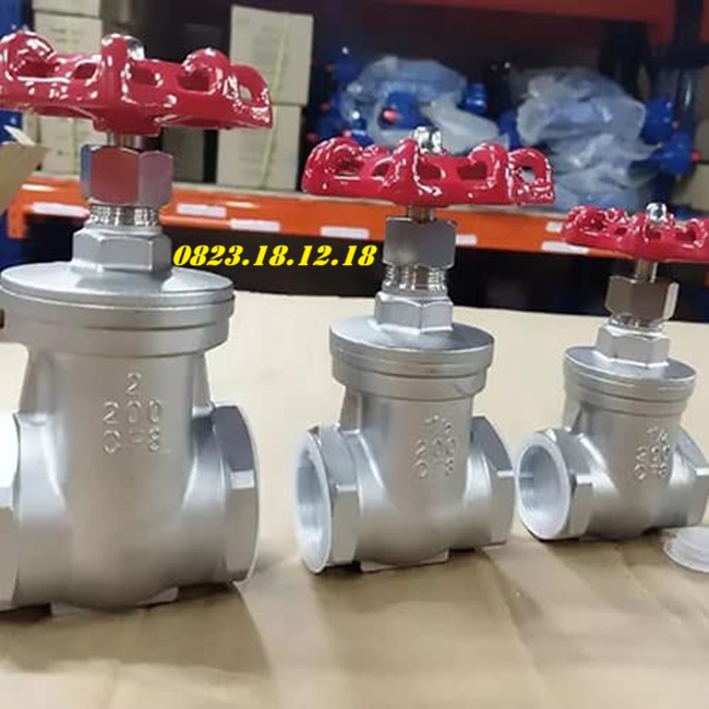 Van cổng inox nối ren