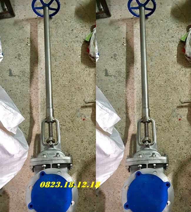 Van cổng trục dài 8 Van cổng inox trục dài