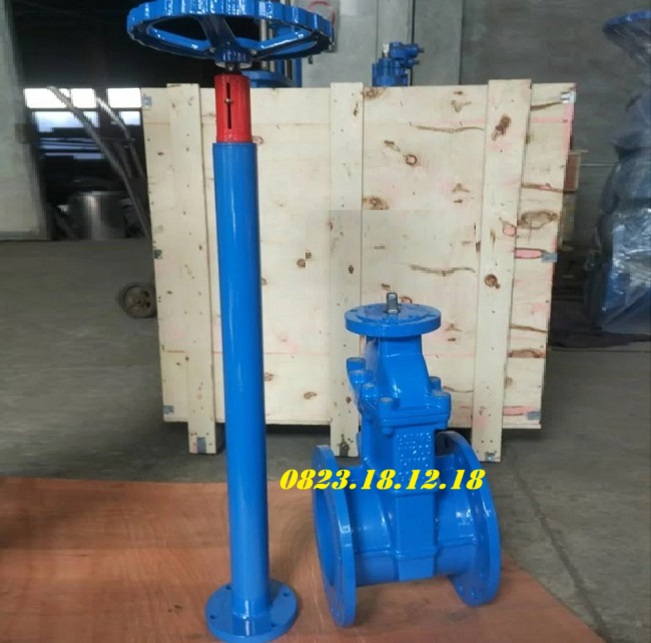 Van cổng trục dài 9 Van cổng trục dài mặt bích