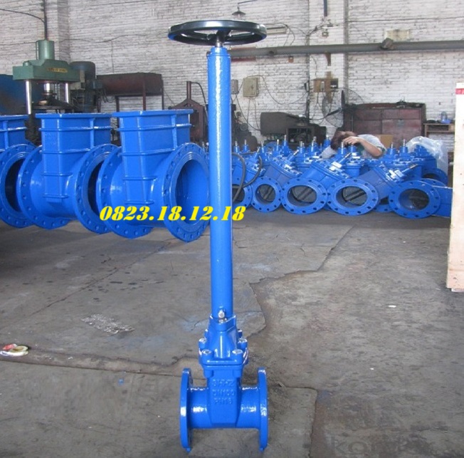 Van cổng trục dài 6 Van cổng gang cổ dài