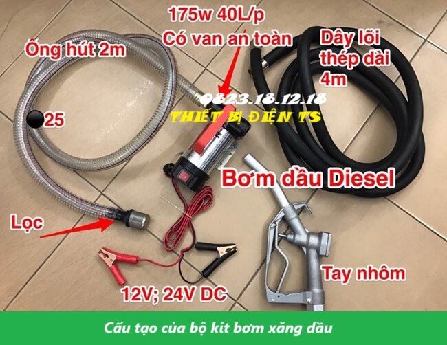 Cấu tạo của bộ kit bơm xăng dầu