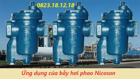Bẫy hơi phao Nicoson Đài Loan 7 Ứng dụng của bẫy hơi phao Nicoson