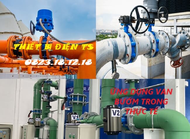 Ứng dụng của van bướm 