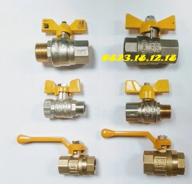 Van bi dùng cho hệ thống gas 5 Van bi đồng dùng cho hệ thống gas