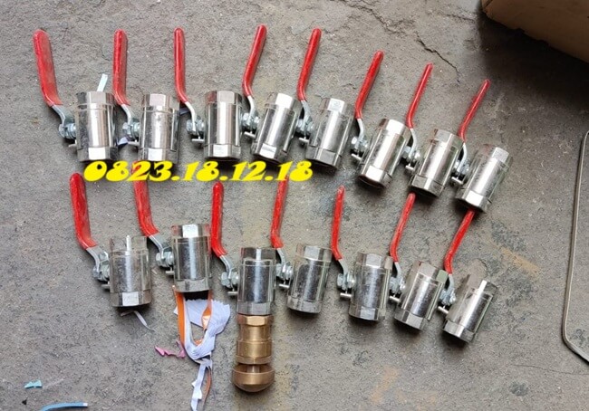 Van bi dùng cho hệ thống gas 6 Van bi inox dùng cho hệ thống gas