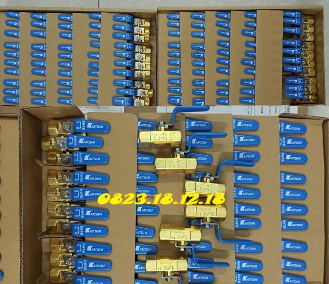 Van bi dùng cho hệ thống gas 14 Van bi khóa gas an toàn