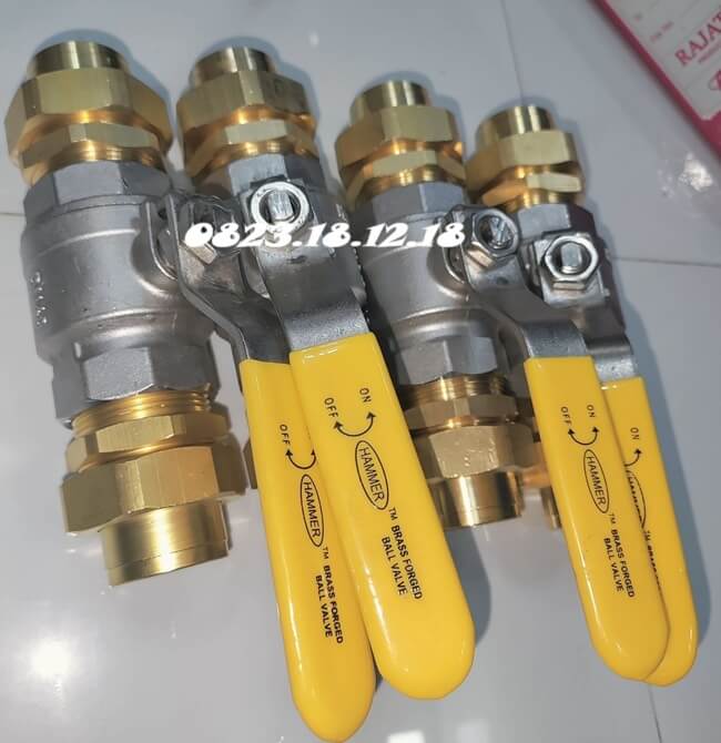 Van bi dùng cho hệ thống gas 10 Van bi khóa gas dùng cho khí gas công nghiệp