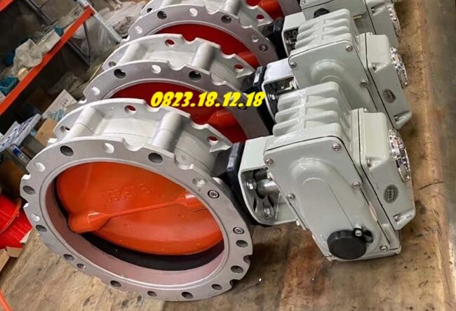 Van bướm xả đáy silo điều khiển điện