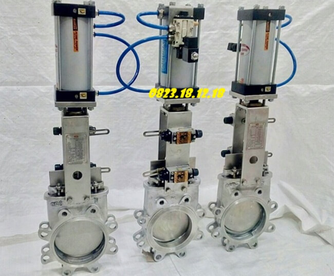 Van dao điều khiển khí nén là gì? Cấu tạo, nguyên lý và ứng dụng 18 Van dao inox điều khiển khí nén