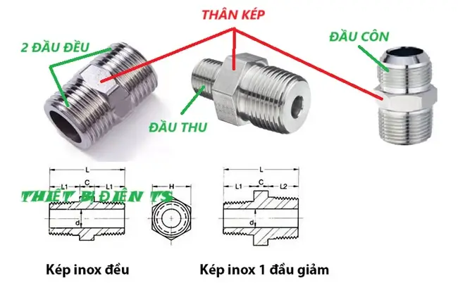 Cấu tạo kép inox