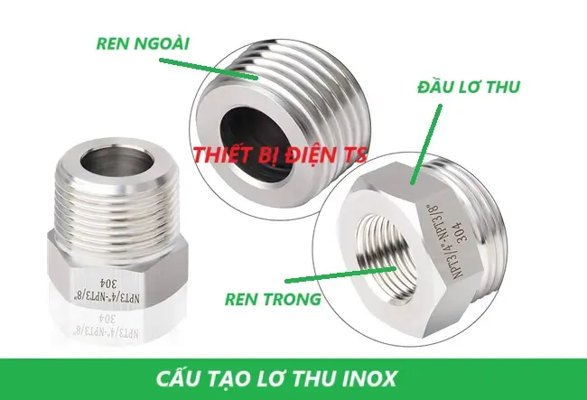 Cấu tạo lơ thu inox