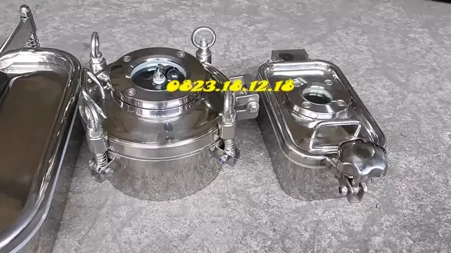 Cửa bồn inox vi sinh không chịu áp suất cao