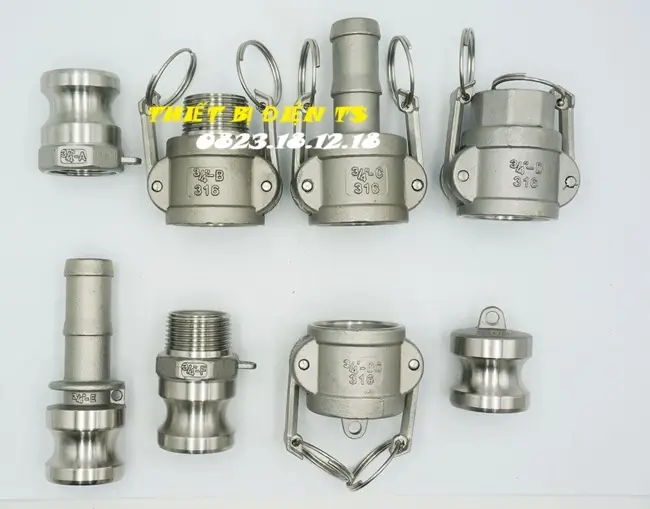 Khớp nối nhanh inox 16 Khớp nối nhanh inox 316