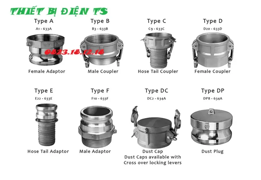 Khớp nối nhanh inox