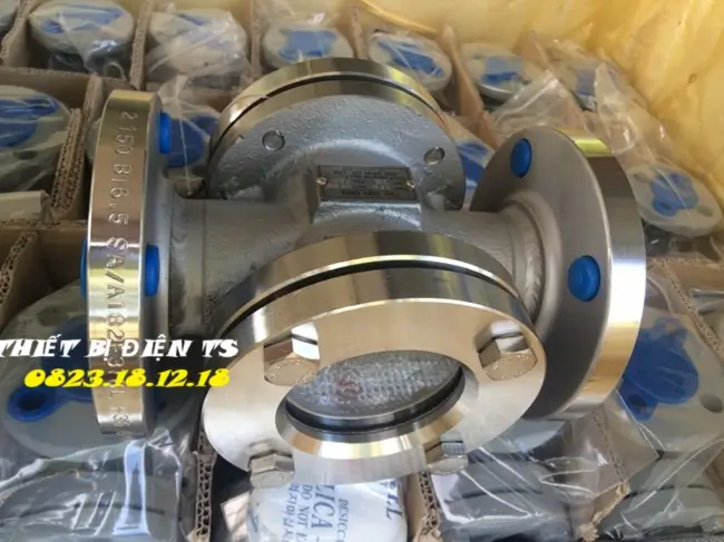 Kính quan sát dòng chảy inox lắp bích