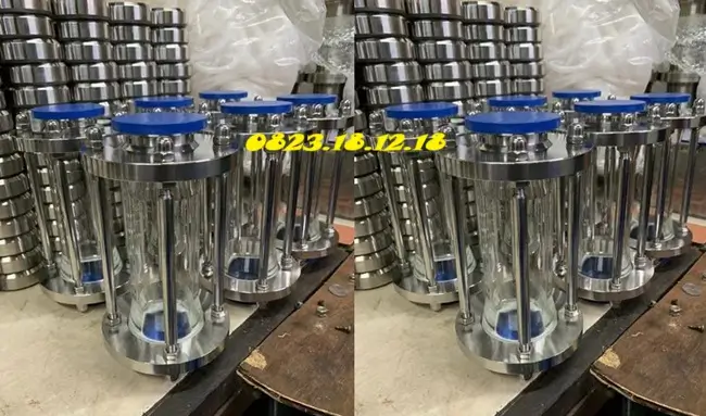 Kính thủy quan sát dòng chảy inox