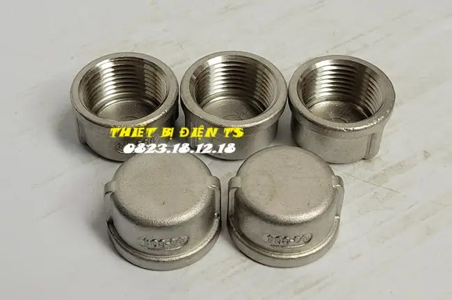Nắp bịt inox ren trong