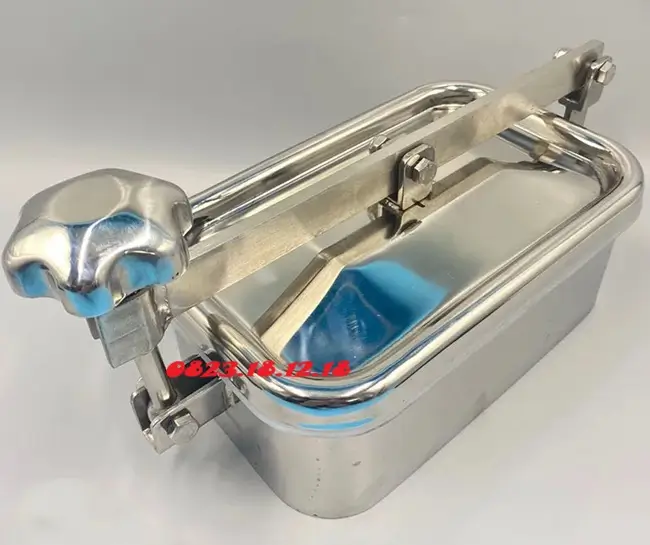 Nắp bồn inox vi sinh hình chữ nhật
