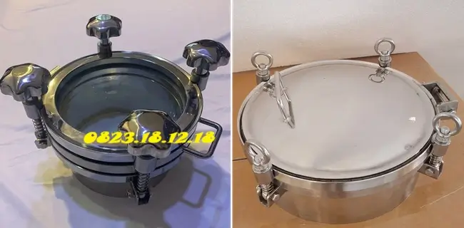Nắp bồn inox vi sinh hình tròn