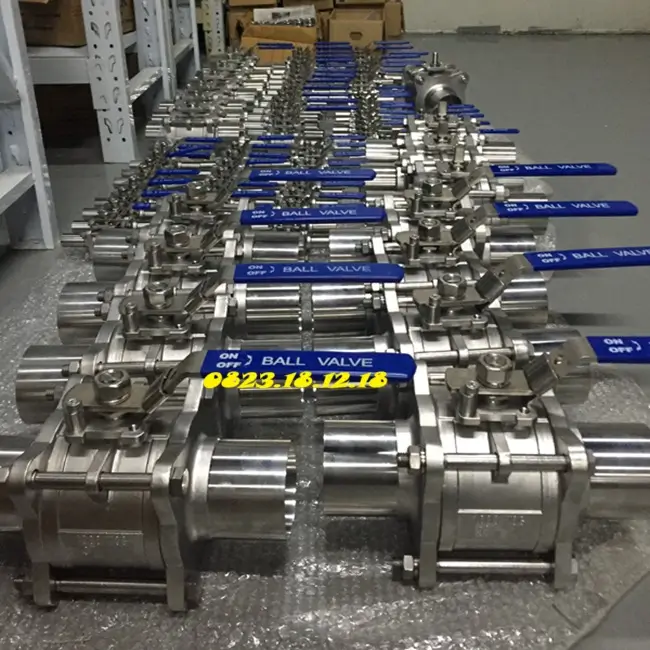 Van bi inox vi sinh 20 Van bi vi sinh