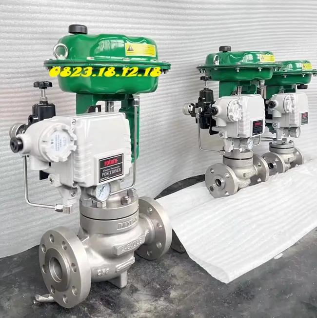 Van cầu inox điều khiển khí nén